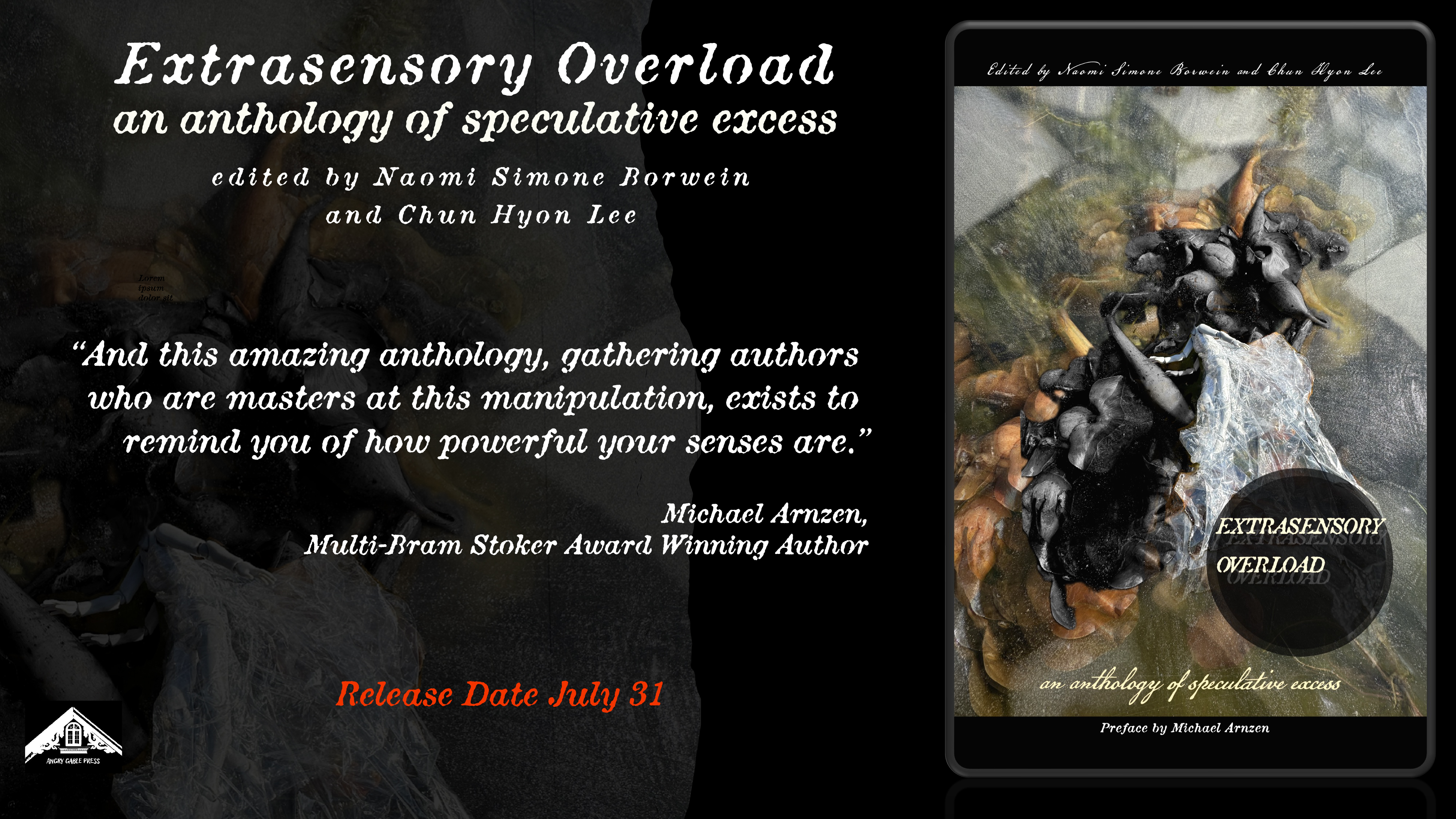 Extrasensory Overload Release Date July 31 – Angry Gable Press